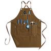 Simple Canvas Multi-pocket Apron, Waterproof and Wear Resistant Barber Garden Cleaner Detachable Belt Apron