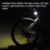 Bike Taillight USB Rechargeable Rear Light Cycling Warning Light Support 6 Light Modes for MTB