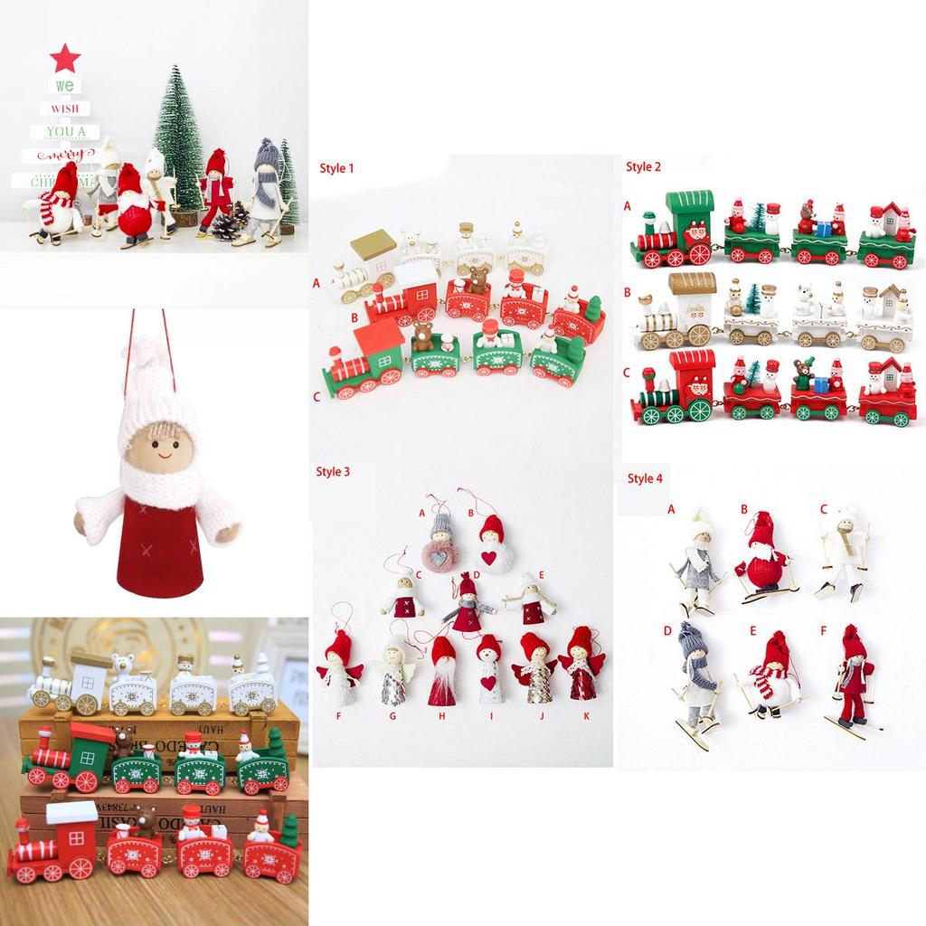 Enchanting Xmas Wooden Train Ornament For Kids Christmas Tree Decoration Delight
