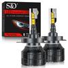 2 Stück Superhelle 25000LM H7 LED-Scheinwerferlampen 18-Kern CSP H1 H8 H11 9012 HIR2 Canbus Auto-Lampe 6500K Weiß 12V