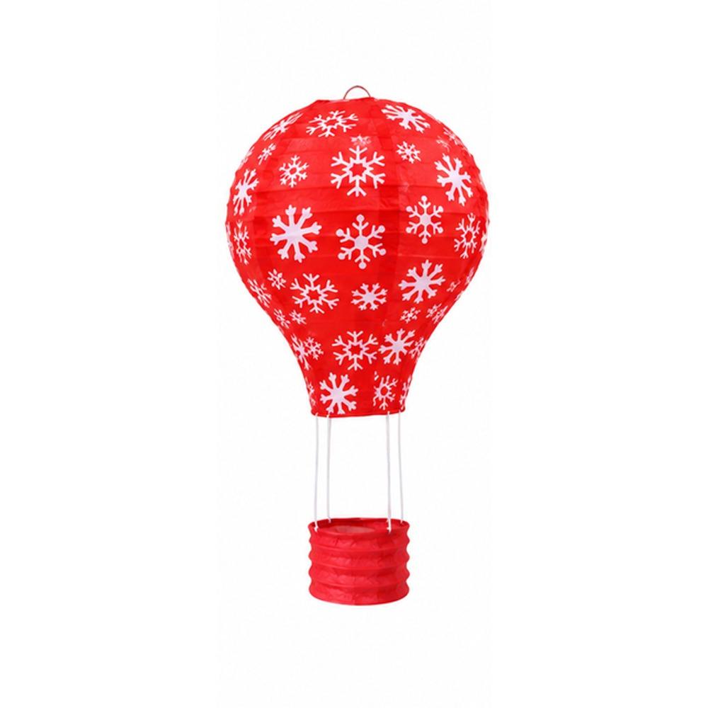 Santa Claus Reindeer Snowman Air Balloon Lantern Paper Lantern Decoration  Christmas Party Decor