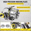 Dividing Head Precision Universal BS-4in/5in/6in 3-Jaw Indexing Head Tailstock & Chuck for Drilling Milling Grinding