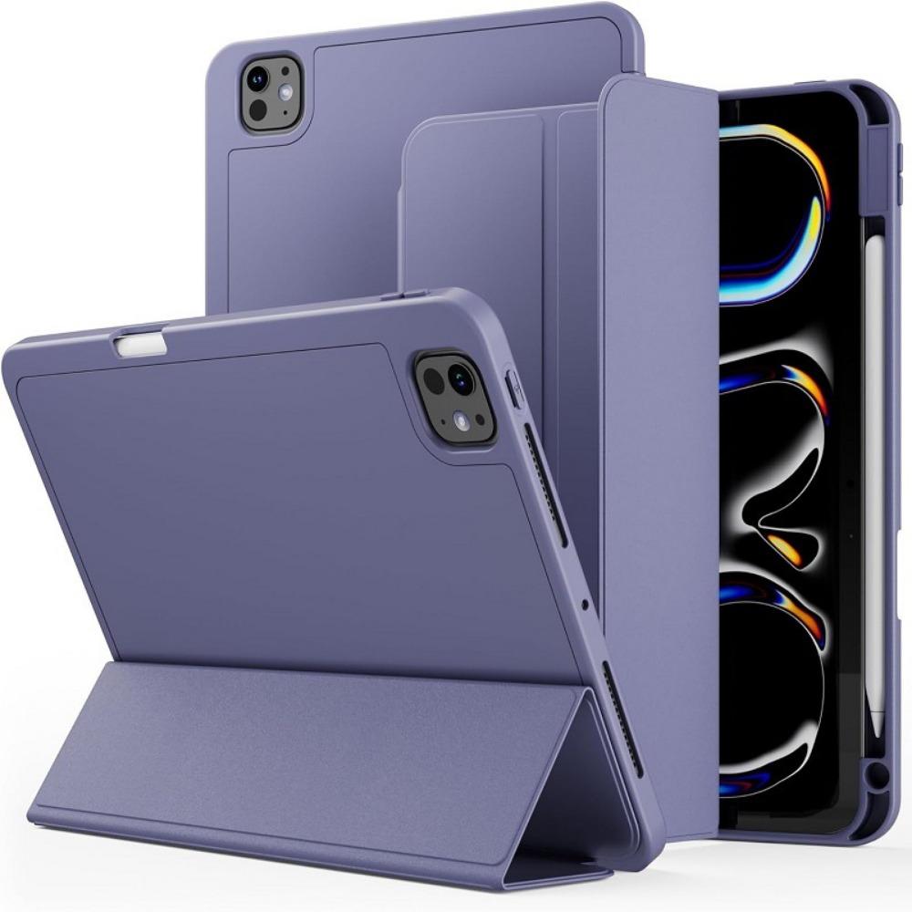 

2025 для iPad 11 Чохол з відділенням для олівця Преміальна шкіряна обкладинка для iPad Air 13 дюймів та iPad 10 Захисний чохол 2022 iPad 10th 10.9 лавандовий