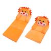 Toddler Armchair Bed Soft Orange Removable Cover Animal Shape Wide Armrests Foldable Children Sofa for Living Room for Playing