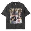 Funny Girl Dinner Caleb Graphic Tee Shirt Love and Deepspace Novelty Cotton T Shirts Fashion High Quality Vintage Washed Women T-Shirt