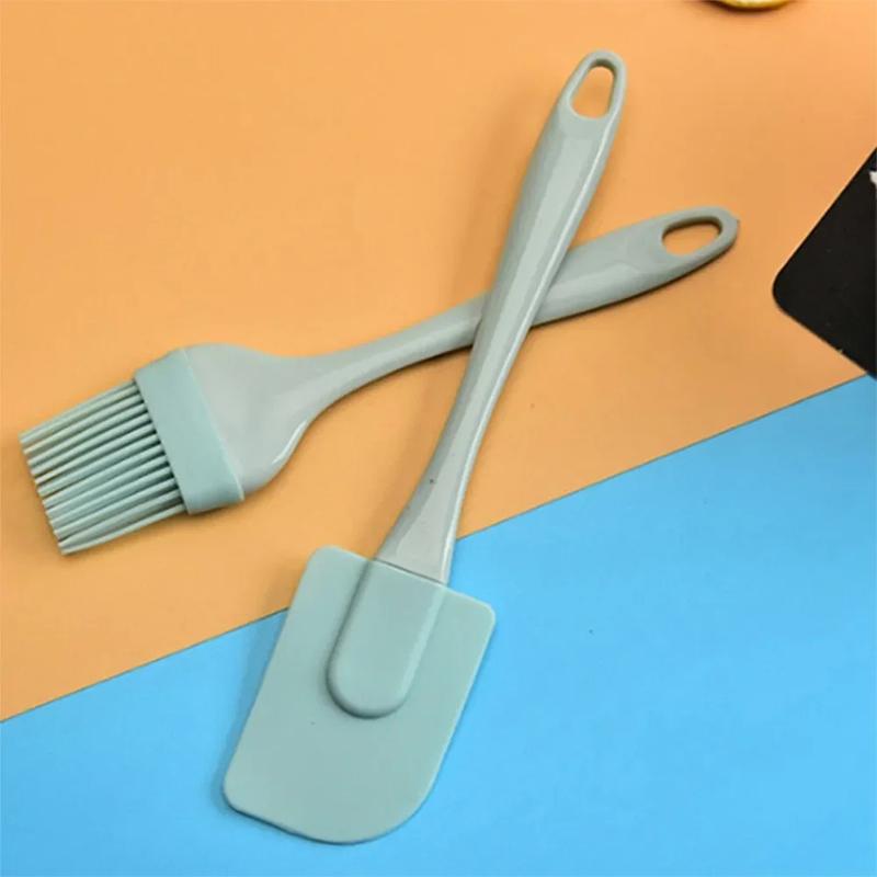 3 Stück Mixer Ölpinsel Küchen Backwerkzeug Silikonspatel Antihaft 3 Stück Sahnekratzer DIY Brot Kuchen Butterspatel