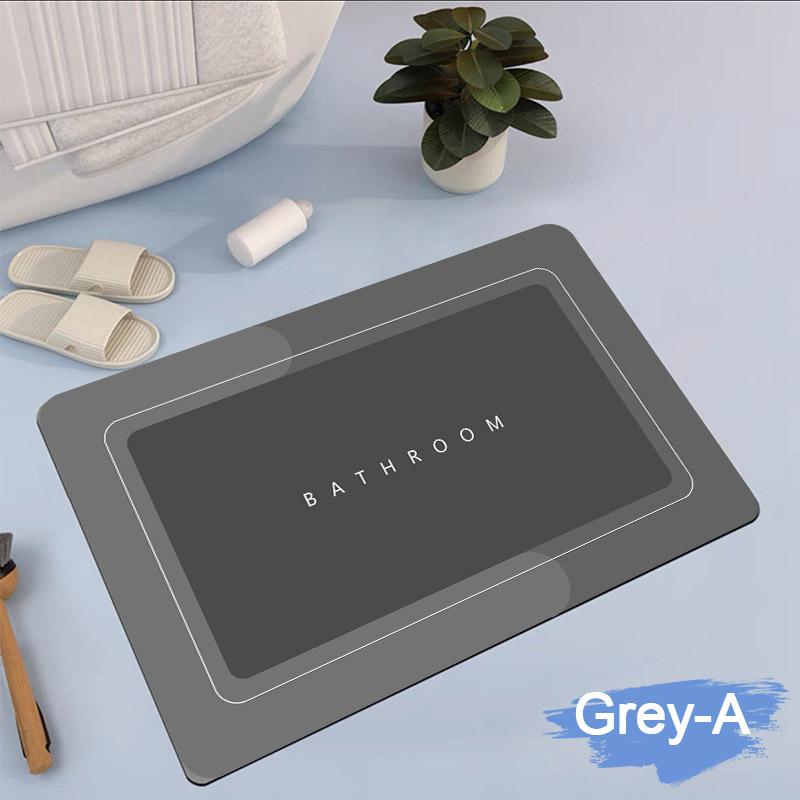 Super Absorbent Anti-Slip Bathroom Floor Mat Toilet Bathtub Floor Mat Laundry Room Kitchen Carpet Home Decoration