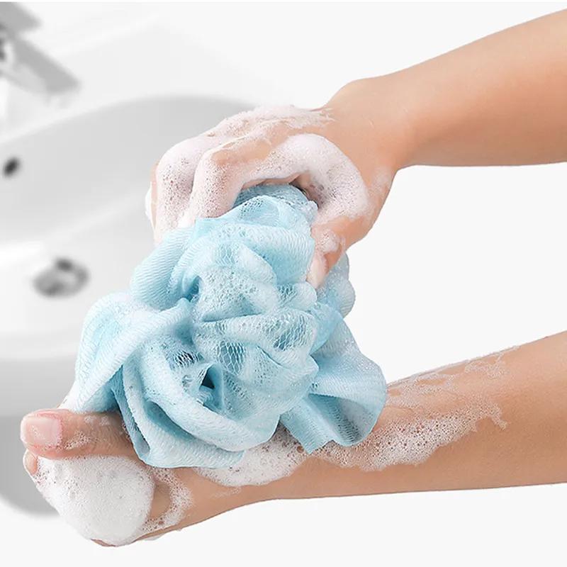 Rubbing Towel Three Piece Set Bath Tool Long Strip Back Rubbing Towel Clean Body Smooth Skin Bath Gloves Shower Flower Set YLE226