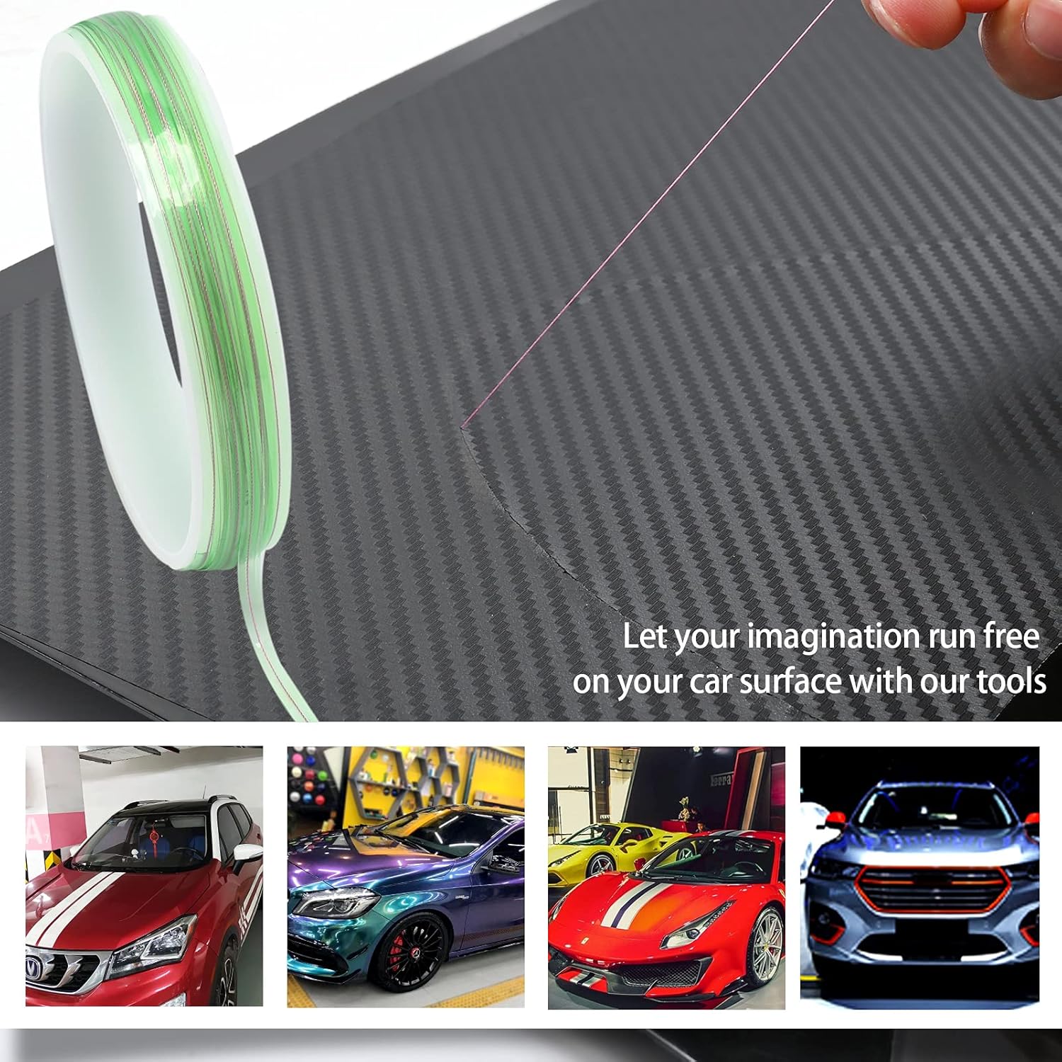 

FOSHIO Window Tint Vinyl Wrap Tool Kit with 5M Knife Tape, Felt Squeegee, Micro Squeegee, Wrap Magnets Holders, Gloves, Safety Cutter, Utility Knife,