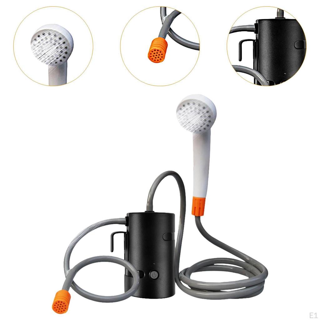 Compact Outdoor Shower System with Adjustable Water Flow for Camping And Hiking