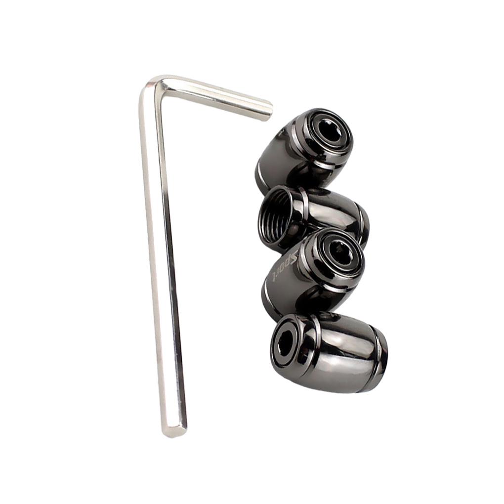 

4 шт. колпачка из сплава для автомобильных шин - плотно прилегающий и антикоррозионный клапан без утечки чёрный