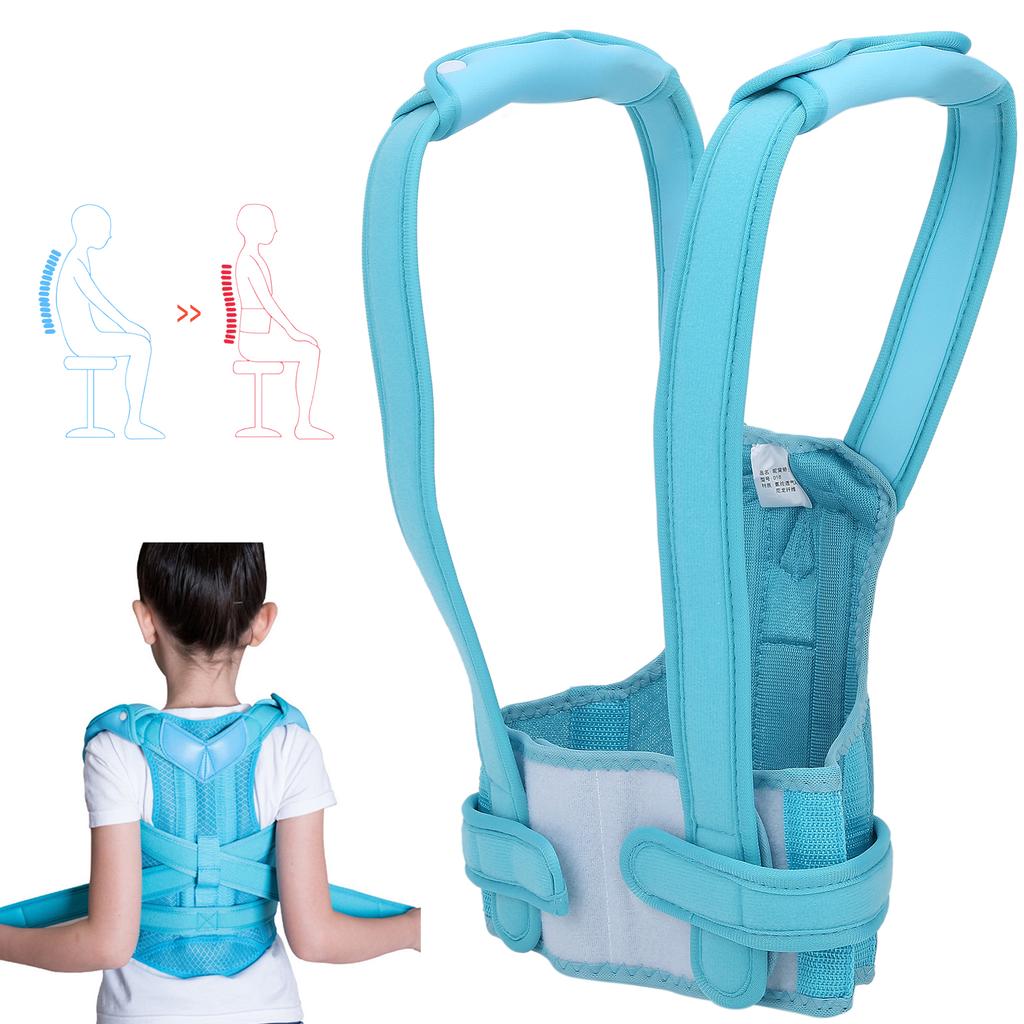Posture Corrector Breathable Waist Shoulder Support Belt Brace Back Straightener for Kids