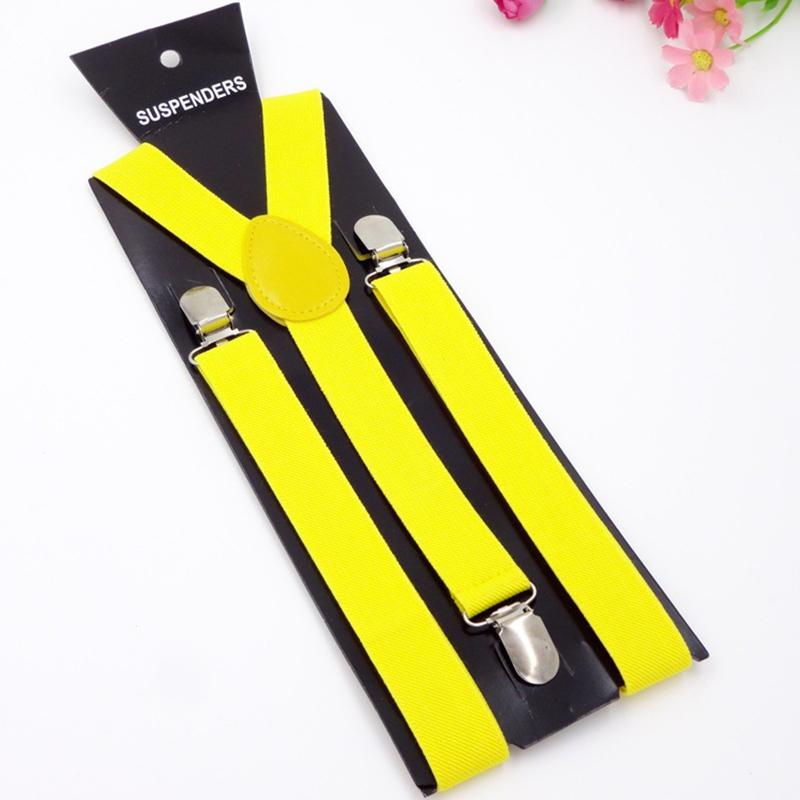 Men'S Adjustable 1 Inch Wide Y Shape Elastic Hanging Pants Suspenders Daily Dressing Accessories Strong Metal Clips Unisex