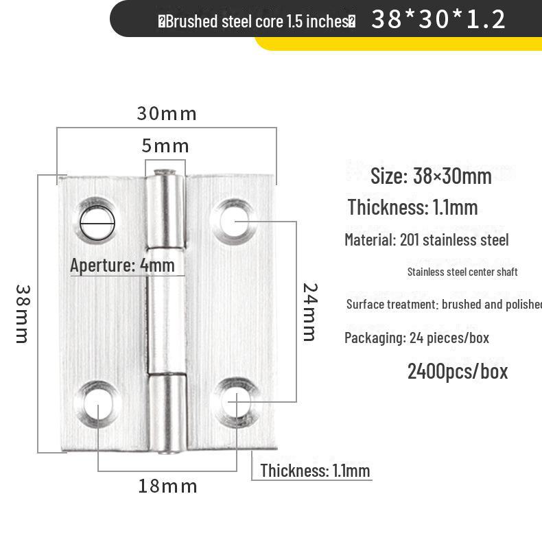 

Мини-плоские петли из нержавеющей стали для деревянных дверок шкафов-ящиков - размеры: 1, 1.5, 2, 2.5, 3, 4 дюйма