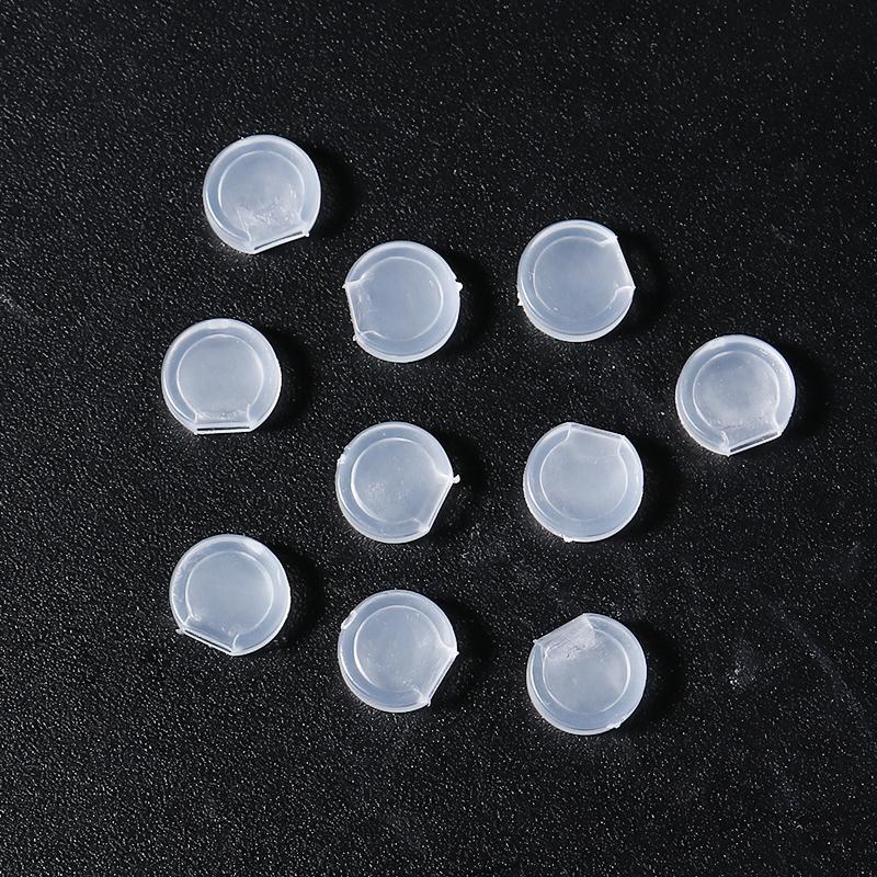 10pcs/lot Silicone Earring Clip Pad Cushion Transparent Earrings Plugs Anti-pain Pad for Jewelry Making Supplies DIY Accessories