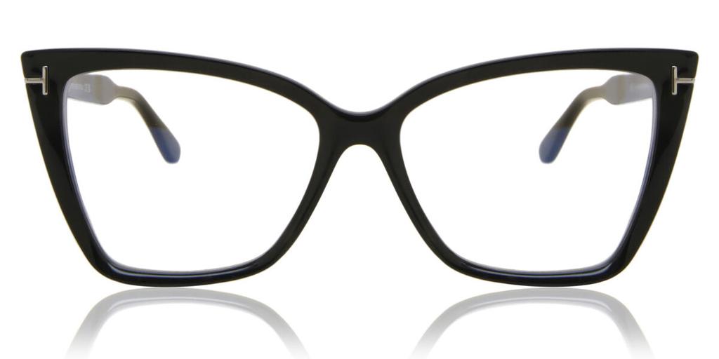Tom Ford Ft5844 B Blue Light Block 001 Women Eyeglasses
