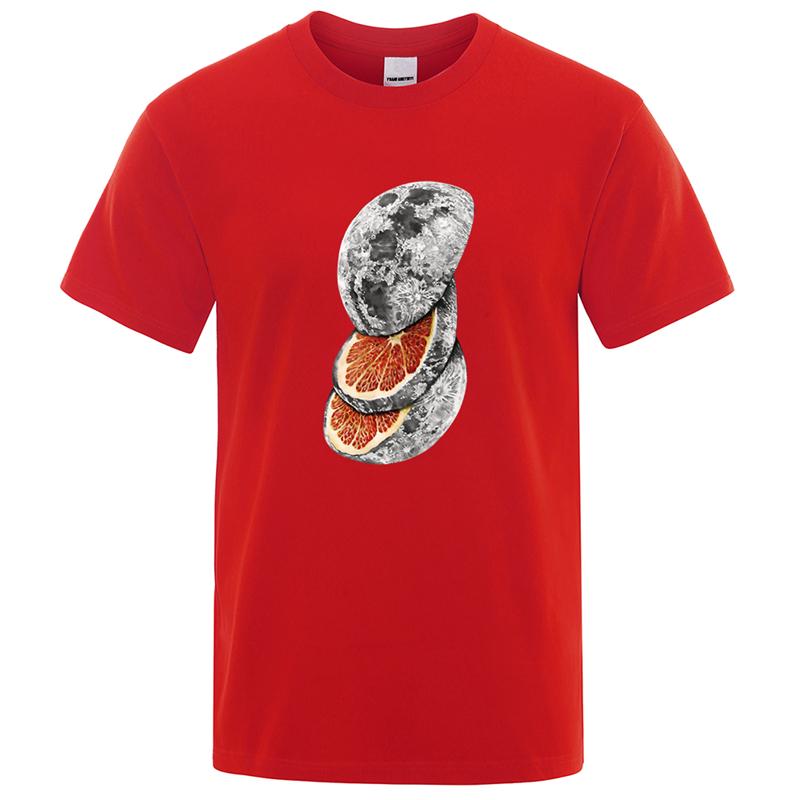 Funny Slice The Planet Graphic T Shirts For Men Summer Fashion Crew Neck 3D Printed Short Sleeve T-shirts Casual Oversized Tees