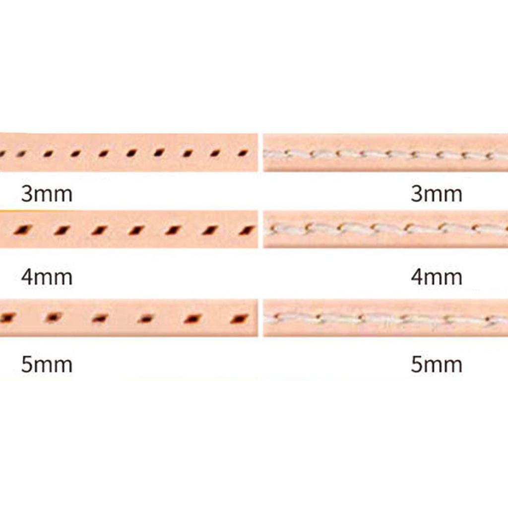 Steel Leather Hole Punch Craft Chisel Tool Leather Stitching Punch For Precise Punching And DIY Leatherworking Projects