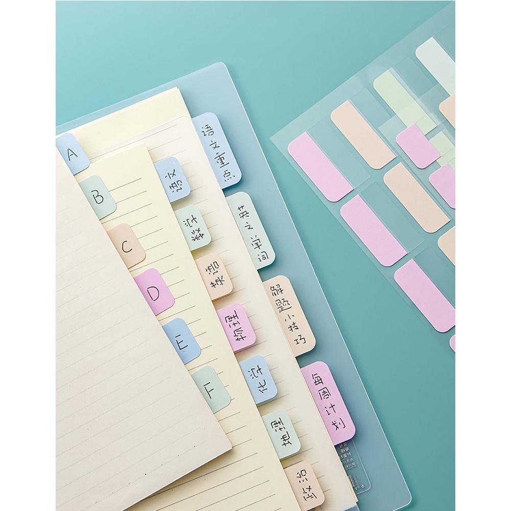 EAJORN Index Tabs Sticky Notes Tabs Multi-Colored Writable Index Labels Letter Stickers Book Marker For Planner Calendar Folder, 14x19cm/5.51x7.48in