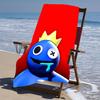 Proof Beach Towel with a Rainbow Friends1 Pattern - Soft,absorbent,quick-drying,machine Washable - Perfect for Swimming,camping,bathing