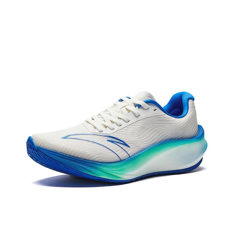 New ANTA Asphalt Road Dominator 3 Casual Shoes Men's Low top Ivory White, New Palace Blue 912535591-2