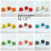 8Mm Flower Glaze Loose Beads Jingdezhen Ceramic Necklace Bracelet Colored Beads Creative Handmade DIY Material Manufacturer Wholesale