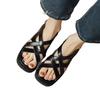 Mode Übergröße Niedrige Sandalen Frau Leder Frühjahrsschuhe Sommerabsätze Atmungsaktiv Anzug Weiblich Beige Eckige Zehenpartie Groß Niedrig Absatz Außen Re
