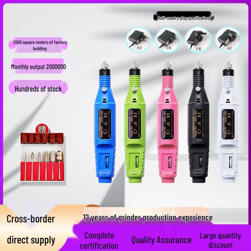 

International Hot-Selling Portable Nail Grinder Set - Australian/British Standard USB (5V)
