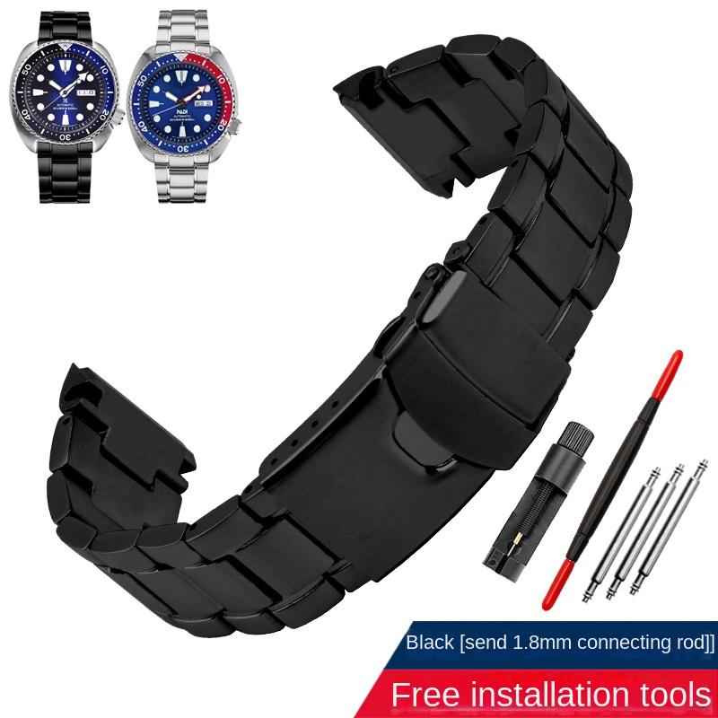 Braccialetto in acciaio inossidabile solido per orologio Seiko in acciaio Cinturino da polso tartaruga abalone SRPE99K1 srpa21 srp777 srpc25 Braccialetto in metallo da uomo 22mm
