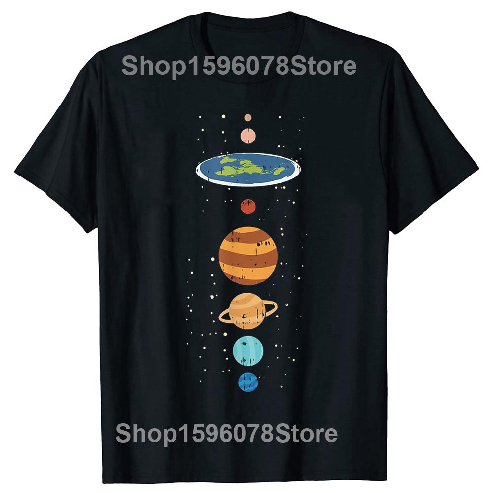 Funny Flat Earth Society T Shirts Graphic Cotton Streetwear Short Sleeve Birthday Gifts Summer Style T-shirt Mens Clothing
