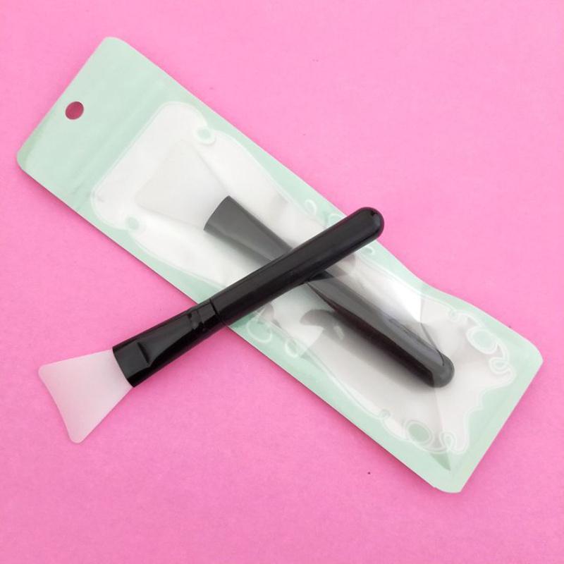 1pc Silicone Mask Brush, Makeup Beauty Brush Handle Diy Soft Head Mask Stick Adjustment Stick Soft Facial Mask Face Care Tool