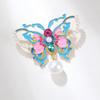 Broșă Emailată Fluture Stil Chinezesc Pandantiv Perlat Pictat Manual Design Elegant Simplu Accesorii Corsaj Cheongsam & Ace de Îmbrăcăminte