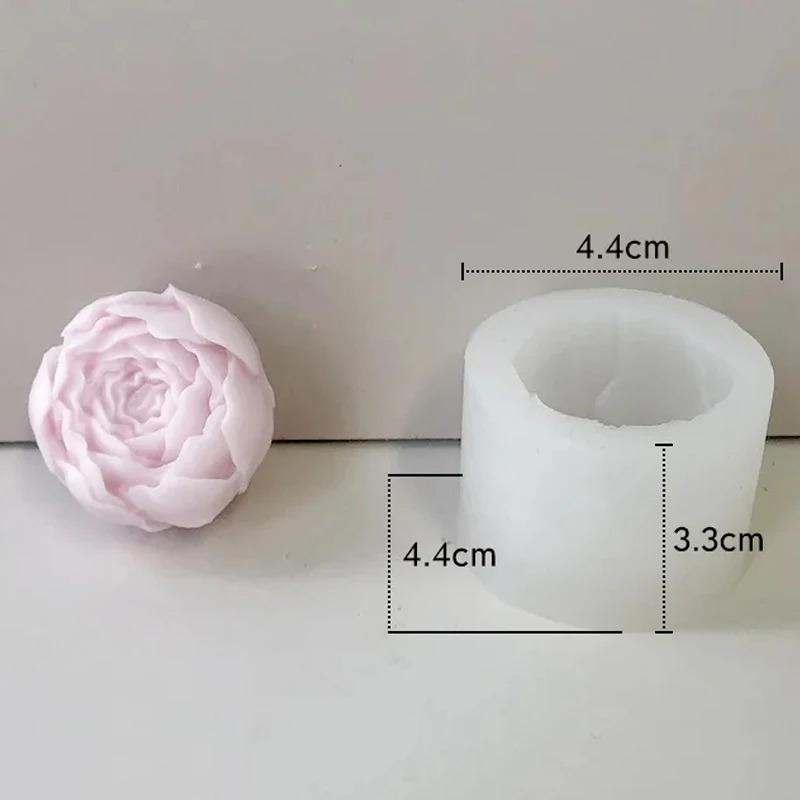 

New Rose Flower Silicone Candle Mold 3D Peony Soap Chocolate Cake Baking Molds DIY Crafts To Decorate Holiday Gifts
