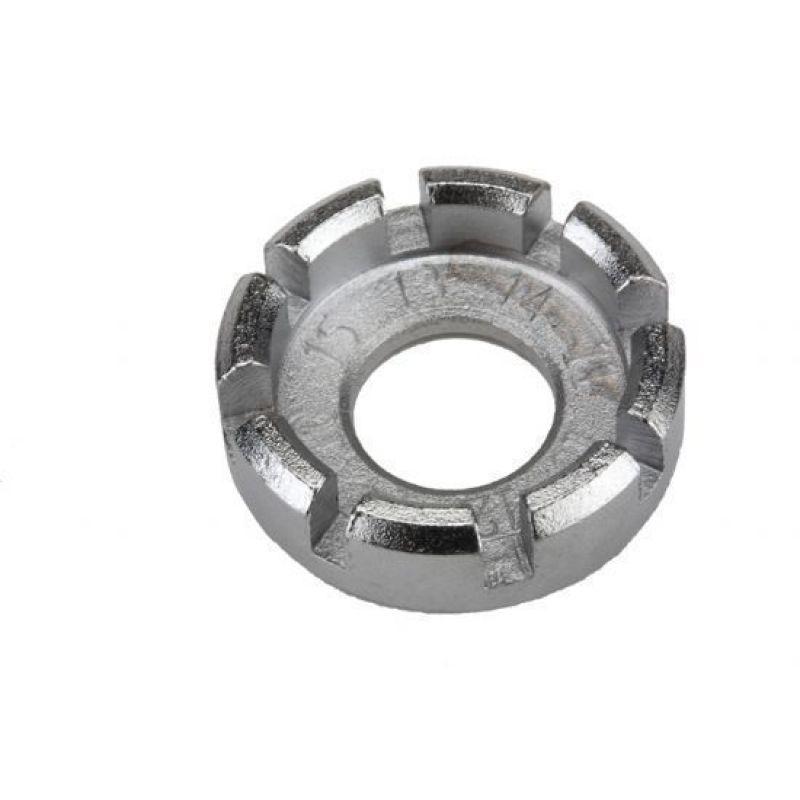 Bicycle Repair Tools Mini Round Forged Steel Spoke Wrench Wheel Rim Spanner Silver