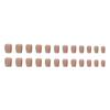 24 Pieces Pure Desire Cat's Eye Nude Wear Nail Small Short T Ballet Nail Flash White Fake Nail Wear Nail Can Be Mixed Batch