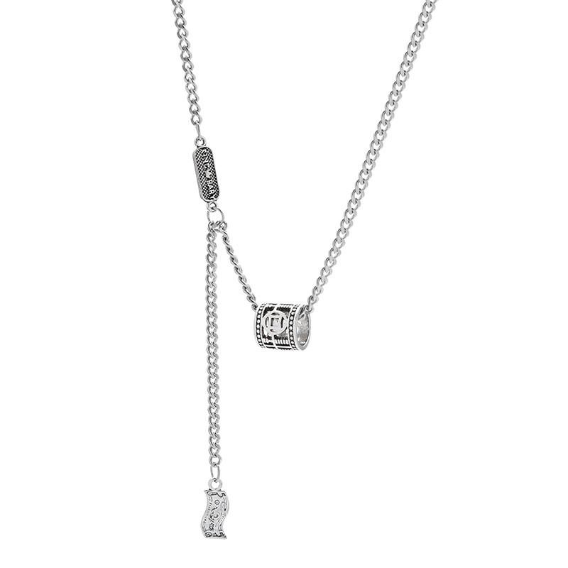 Titanium Steel Fashionable Hip Hop Letter Necklace For Women Unique Piece Jewelry