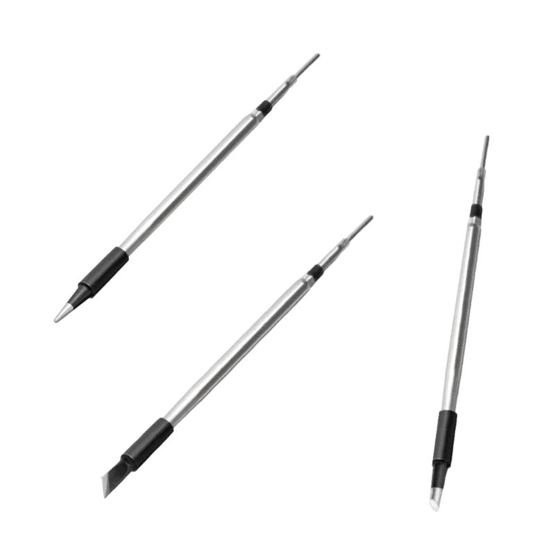 Pack Of 3 Soldering Iron Tip High Thermals Conductivity Copper Build Solder Welding Tip For Smooth Soldering Tool