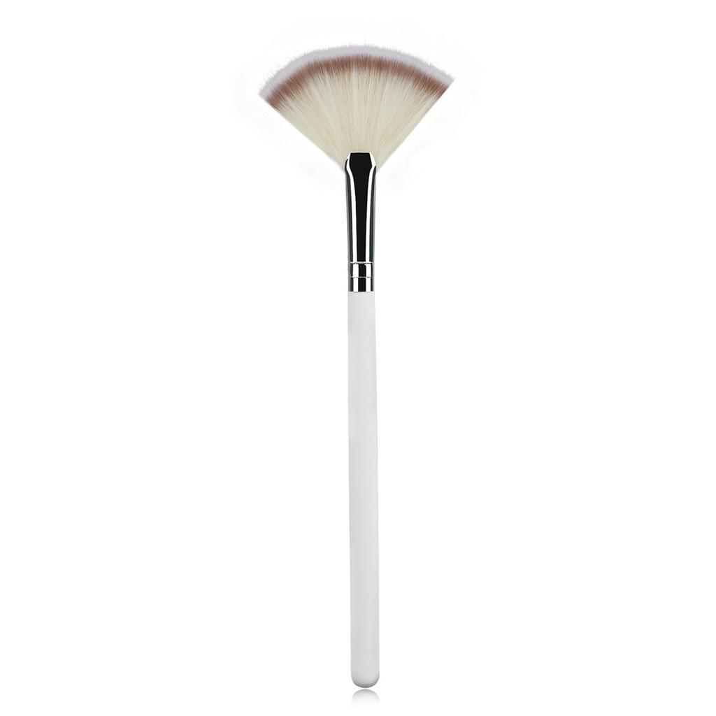 1pcs New Practical Facial Brushes Fan Makeup Brushes Soft Portable Mask Brushes Cosmetic Tools for Ladies Girls Nail Charm Beaut