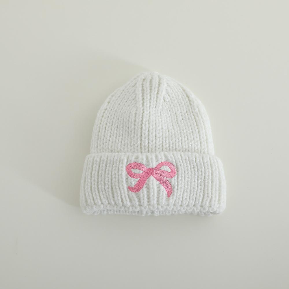 

Детские шапки на осень и зиму, детские вязаные шапки, шапки с ушками и узлом-бабочкой, теплые и толстые зимние шапки-пуловеры 47-52cm [2-6 years old]