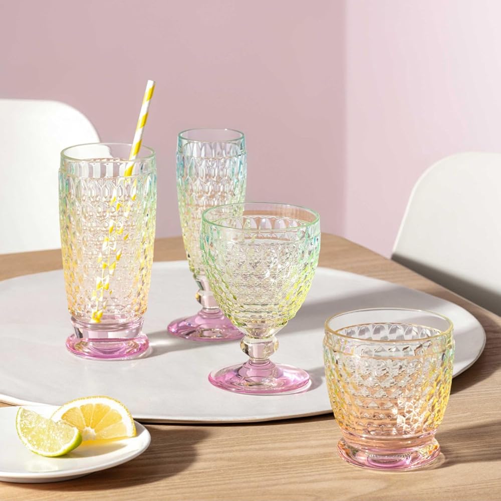[Imported] Villeroy Boch Boston Wine Glass, Pearl, Approx. Diameter 8cm x Height 12cm, Capacity