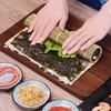 HUMTSO Sushi Making 12 Piece Sushi DIY Sushi Maker Kit for Includes Sushi Bamboo Avocado Rice Chopstick Guidebook Kit, Set, Beginners, Mat,