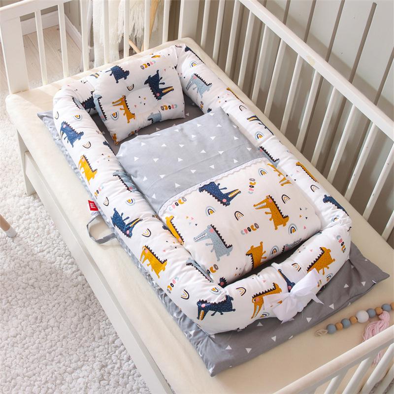 Hemei Portable Washable Baby Nest: Crib, Diaper Changing Pad & Travel Pillow Combo