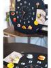 Magnetic Blackboard Wall Clock - DIY Artistic Home Decor for Living Room & Bedroom
