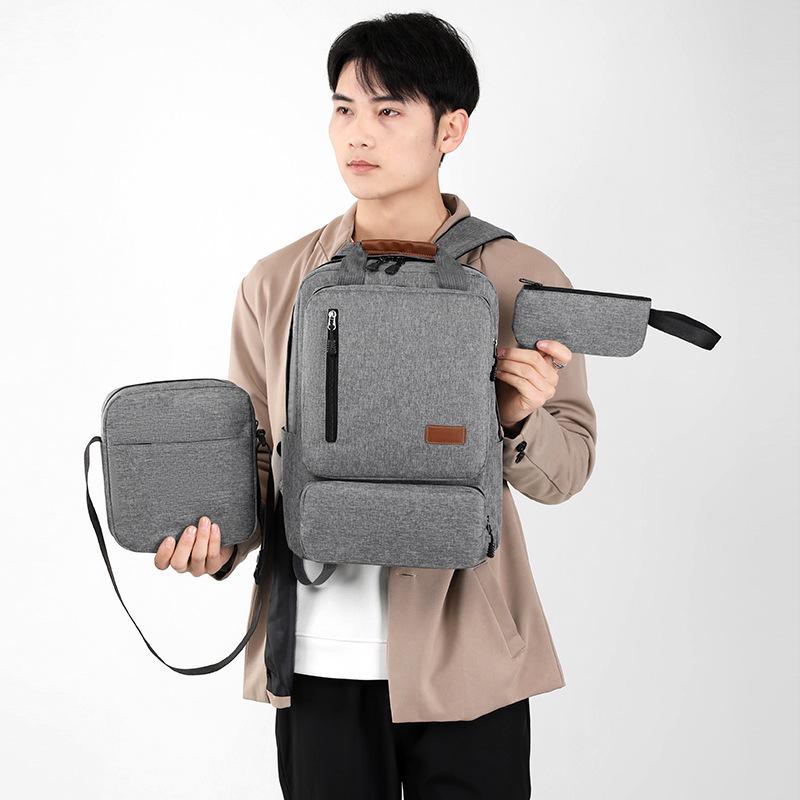 Herren Business Rucksack Set: Stilvoll, geräumig und langlebig für Studenten und Berufstätige.