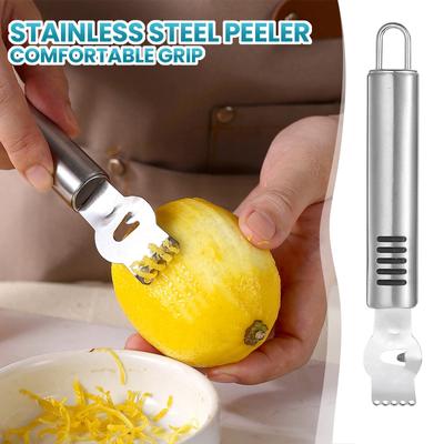 Raschiatore per Limoni in Acciaio Inossidabile, Sbuccia Pompelmo, Sbuccia Peeling, Formaggio Grattugiato