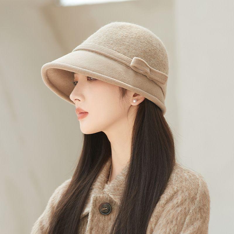 

Новое поступление 2024 года Шляпа-панама с бантом Детская Осенне-зимняя K-стиль Ретро Модная Теплая Элегантная Маленькая Панама, Подчеркивающая Лицо L-81 [khaki]] One size