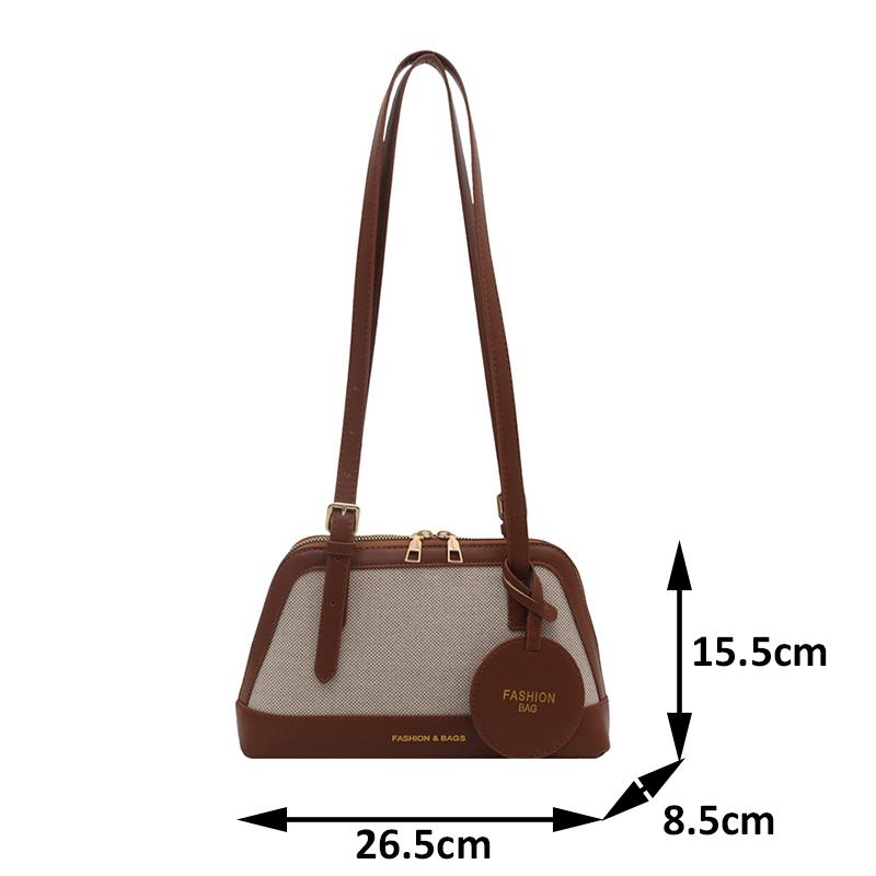 Elegant Classic Crossbody Bag Women Luxury Vintage Designer Minimalist Shoulder Bag Stylish Commuter Large Capacity Underarm Bag AVE