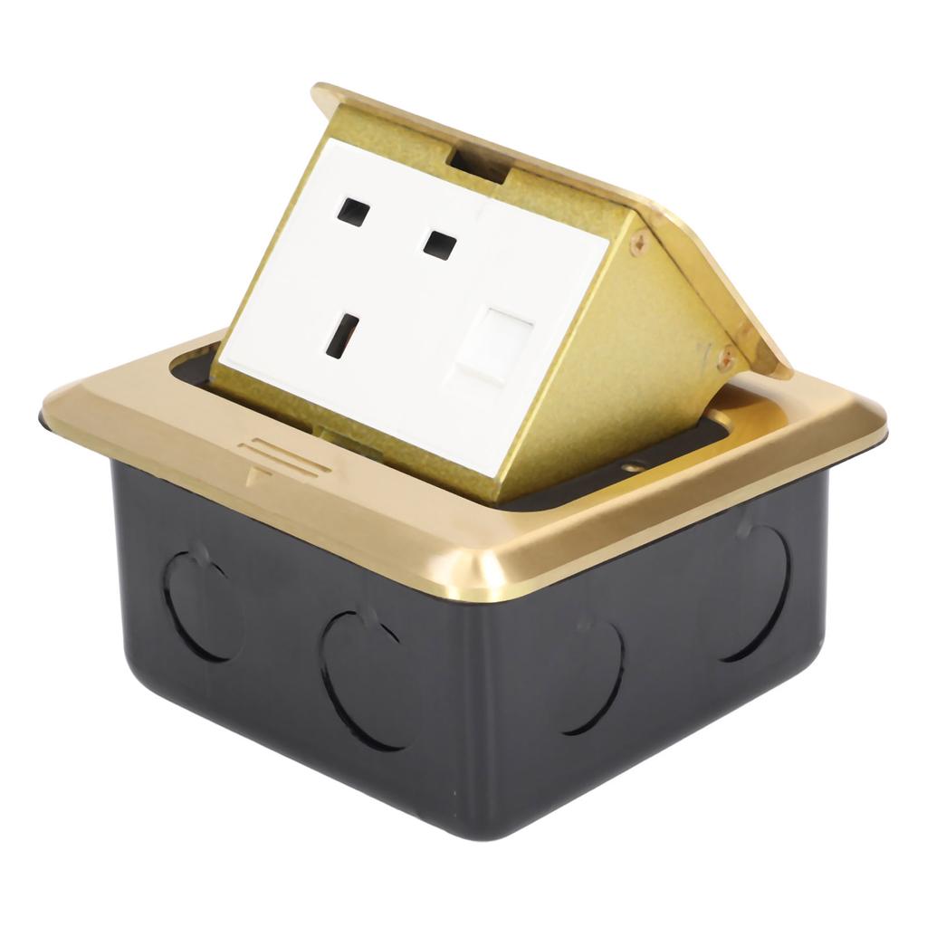 Pop Up Socket Table Power Outlet Receptacle UK Standard with Network Interface 250V