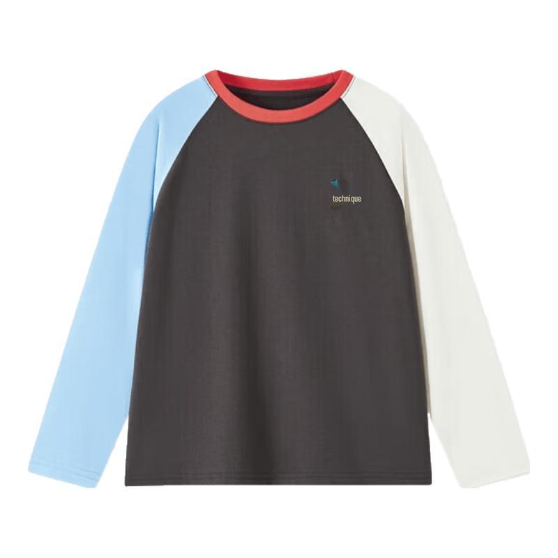 MQD Boy s Collegiate Raglan Color Block Long Sleeve T-Shirt 120cm
