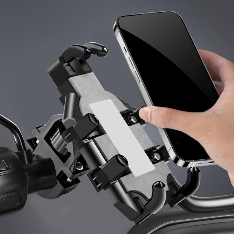 Motorcycle Scooter Phone Mount Bracket Rack 360 Degree Rotatable Holder for Secure Navigation and Communication on Rides